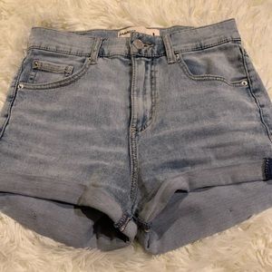 garage high waisted shorts size one